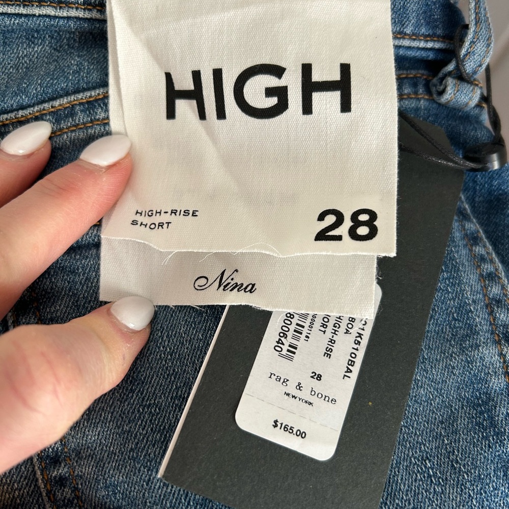 Rag & Bone NWT Nina Denim Shorts - Picture 13 of 14